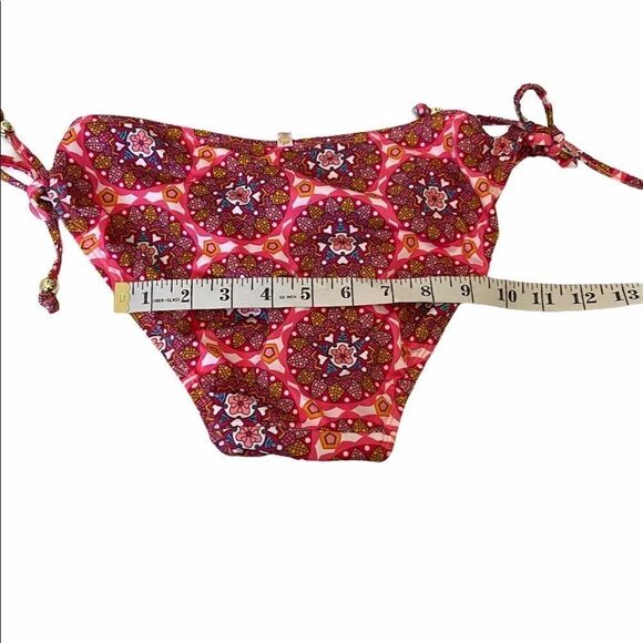 NWT LA VIE EN ROSE Coral Boho Print Bikini Bottom - Picture 7 of 7